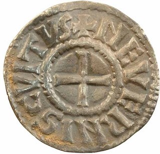 Fichier:Monnaie du Nivernais Denier Charles le Chauve 3.jpg