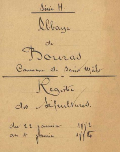 Fichier:Abbaye de Bourras registre.jpg