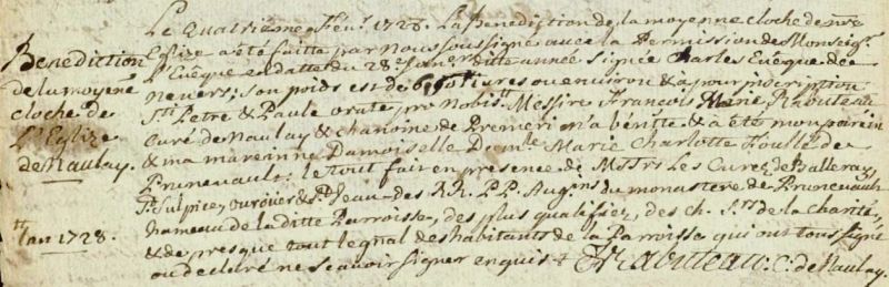 Fichier:Nolay bénédiction de cloche.jpg