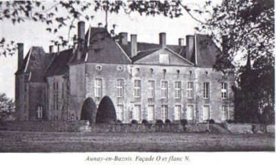 façade O et flanc N du château d'Aunay